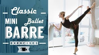 Classic mini Ballet Barre Workout  elementary  intermediate level [upl. by Lipson]