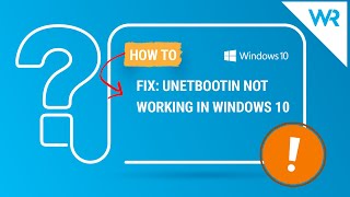 Fix UNetbootin not working in Windows 10 [upl. by Jeno889]