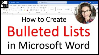 How to Create Bulleted Lists in Microsoft Word [upl. by Delmar]