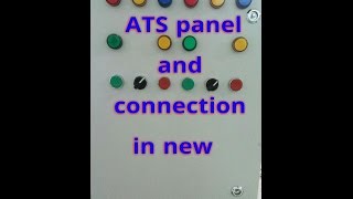 Auto transfer switch ATS working and ats control panel wiring diagram [upl. by Jacynth404]