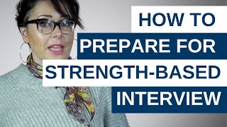 Careers advice How to prepare for a strengthbased interview [upl. by Anilejna164]