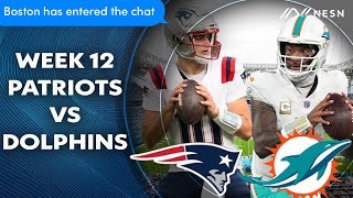 Patriots vs Dolphins NFL Week 12 Preview [upl. by Arimas]