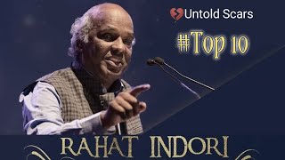 Rahat Indori Best Shayari  Rahat Indori Top10 Shayari  Best Of Rahat Indori [upl. by Melentha657]