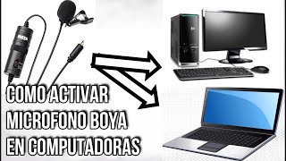 Como configurar micrófono Boya Bym1 en PC [upl. by Akeem]