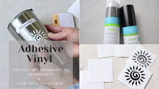 Vinyl 101 Removable vs Permanent  How to Apply Vinyl Decals [upl. by Hplodnar]