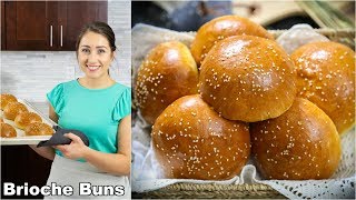 Brioche Burger Buns Homemade [upl. by Hedaza]