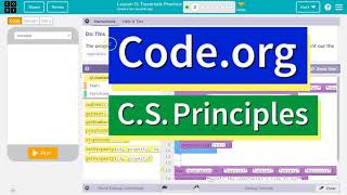 Codeorg Lesson 113 Traversals Practice  Tutorial with Answers  Unit 6 CS Principles [upl. by Dew]