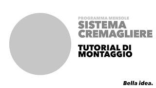 Video tutorial cremagliere [upl. by Araik]