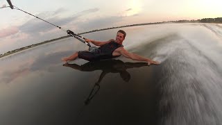 Barefoot Waterskiing Freestyle Craziness [upl. by Jourdain]