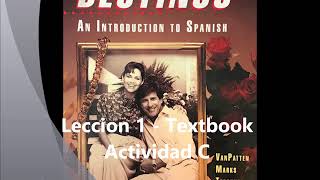 Destinos Lección 1 Textbook [upl. by Lethia]