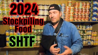 Preppers Stockpiling Food 2024 SHTF [upl. by Aihsatsan280]