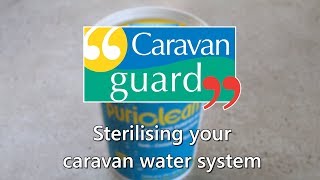 Sterilising your caravan water system [upl. by Melton]