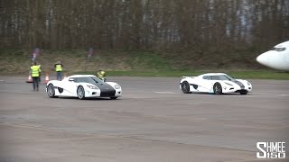 DRAG RACE Koenigsegg Agera N vs Koenigsegg CCX  Vmax Stealth [upl. by Anaig511]