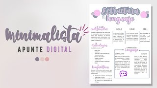 Como hacer APUNTES BONITOS EN LA COMPUTADORA MINIMALISTA  Apuntes digitales  Valisso [upl. by Lorianne]