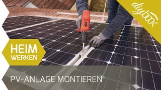 PV Anlage montieren  Aufdachmontage selber machen [upl. by Mohr848]