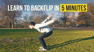 HOW TO BACKFLIP  Learn in 5 Minutes  Tricking Tutorial [upl. by Ralston]