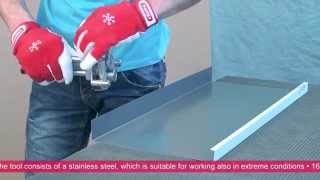 Forming a Mechanically Locked Standing Seam Profile by Hand [upl. by Ydur]