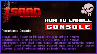 How to Enable Debug Console  The Binding of Isaac Repentance [upl. by Emirac]