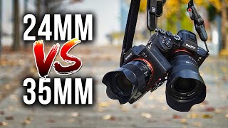 24mm VS 35mm Lenses for Travel Landscape amp Street Photography [upl. by Frank932]