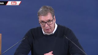 Vanredno obraćanje predsednika Srbije Aleksandra Vučića [upl. by Malik]