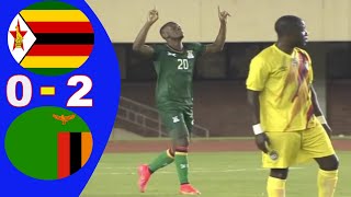 Zimbabwe vs Zambia 0  2  All Goals amp Highlights  African Cup of Nations Qualifiers 2021 [upl. by Zantos287]