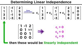 Linear Independence [upl. by Yrokcaz]