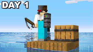 Surviving Minecraft stranded on a RAFT [upl. by Nixie]