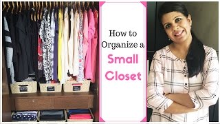 How To Organize A Small Closet Closet organization Ideas [upl. by Atsillak]