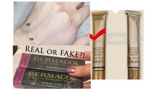 Dermacol foundation Original vs fake Bridal Base Dermacol foundation review  price  coverage [upl. by Nauqal354]