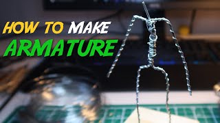 HOW TO MAKE SCULPTUREFIGURE ARMATURE TUTORIAL FOR BEGINNERS [upl. by Iba875]