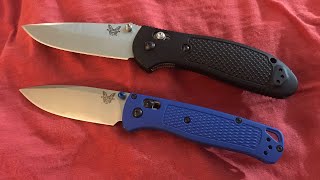 Benchmade Griptilian 551 VS Benchmade Bugout [upl. by Dlorad748]