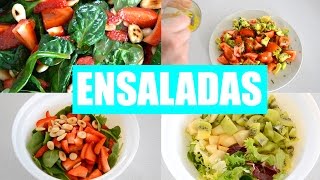 Ensaladas Frías FÁCILES RÁPIDAS Y DELICIOSAS [upl. by Ahto]