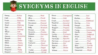 120 Super Common Synonyms to Increase Your Vocabulary in English [upl. by Linetta]