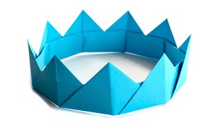 Origami paper crown  Easy Origami Ideas [upl. by Nnylamme199]