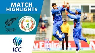 Afghanistan Smash Hosts NZL  New Zealand vs Afghanistan  U19 Cricket World Cup 2018  Highlights [upl. by Yvel427]