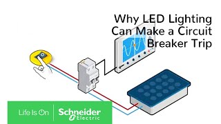 Why LED Lighting Can Make a Circuit Breaker Trip  Schneider Electric [upl. by Faina780]