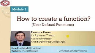 Lecture30 How to create a function in MATLAB HindiUrdu [upl. by Ggerc]