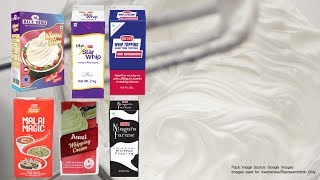 Whipping Creams Brands in India  How to make Whipped Cream Recipe from Powder at Home [upl. by Lidah291]