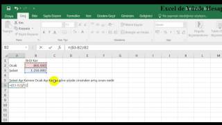 Excel Dersleri  Excelde Yüzde Hesaplama Örnekleri ve Formülleri [upl. by Linnie]