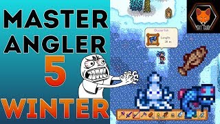 Stardew Valley Fishing Guide All Winter Fish Master Angler Part 5 [upl. by Ahsaele]