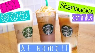 EASY DIY Starbucks drinks at HOME [upl. by Sral]