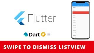 Flutter Swipe to dismissdelete ListView Tutorial [upl. by Wheelwright]