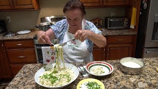 Italian Grandma Makes Fettuccine Alfredo [upl. by Carli]