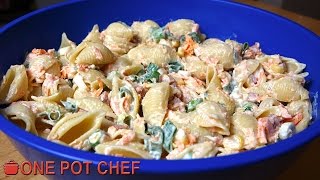 Ultimate Creamy Pasta Salad  One Pot Chef [upl. by Amathist644]