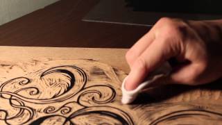 Woodcut Process [upl. by Milore]