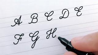 Cursive Writing  Letters A to Z  For Beginners  Worksheets to Improve Handwriting [upl. by Llahsram582]