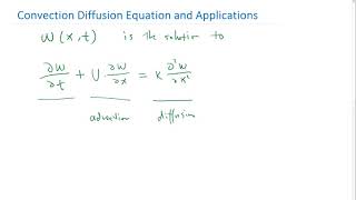 The Advection Diffusion Equation [upl. by Adamec]