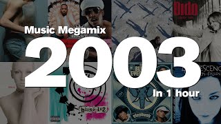 2003 in 1 Hour  Top hits including Placebo Outkast Muse Dido Annie Lennox Blink182 and more [upl. by Eivod]