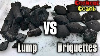 Lump Charcoal VS Charcoal Briquettes [upl. by Lleneg]