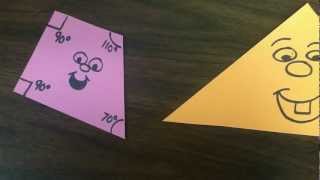 The Adventures of Mr Triangle Sum of Interior Angles [upl. by Mareah168]